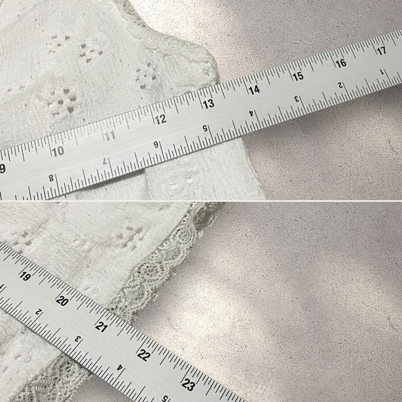 Self Esteem White Lace Trim Halter Top - Picture 4 of 4